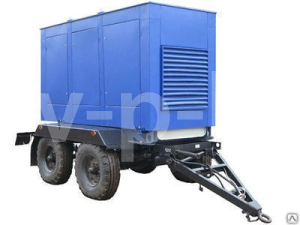 Дизельный генератор ТСС АД-320С-Т400-1РМ9 РПМ на прицепе с АВР