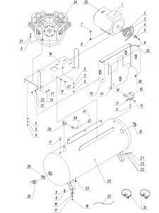 R 3131.00.00.200/300 Решетка в сборе для 500lt100