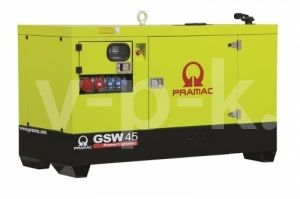 Дизельный генератор PRAMAC GSW 10 Y с автозапуском в кожухе Дизельный генератор PRAMAC GSW 10 Y с автозапуском в кожухе