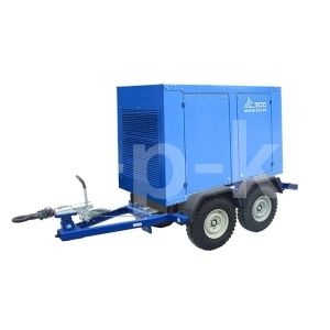 Дизельный генератор ТСС АД-12С-Т400-1РМ5 РПМ на прицепе с АВР 031138 фото