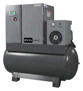 Винтовой компрессор IRONMAC IC 30/15 DF VSD 500L Винтовой компрессор IRONMAC IC 30/15 DF VSD 500L фото
