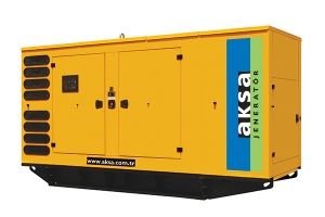 Дизельный генератор Aksa APD275C в кожухе  фото