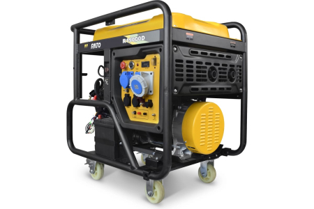 Бензиновый генератор  R19000D электростартер + колесный комплект