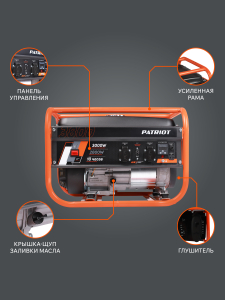 Бензиновый генератор PATRIOT GRS 3800 476102255 синхронный фото