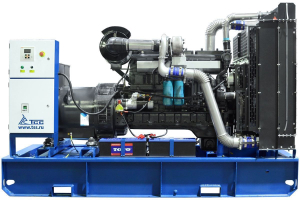 Дизельный генератор ТСС ЭД-250-Т400 в погодозащитном кожухе на прицепе 025286 фото