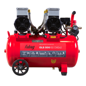 Поршневой компрессор Fubag OLS 500/50 CM2х2 + Набор пневмоинструмента Basic S1000 (3 предмета) в ПОДАРОК 646074_120111 с ресивером фото
