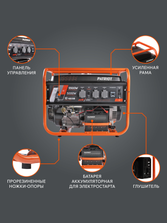 Бензиновый генератор  GRS 6500 E