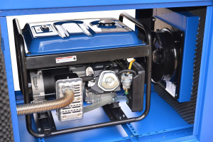 Бензиновый генератор ТСС SGG 7000ENA в погодозащитном кожухе  передвижной фото