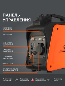 Бензиновый генератор PATRIOT GP 1000 i 474101025 синхронный фото