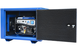 Бензиновый генератор ТСС SGG 2800N в погодозащитном кожухе  передвижной фото